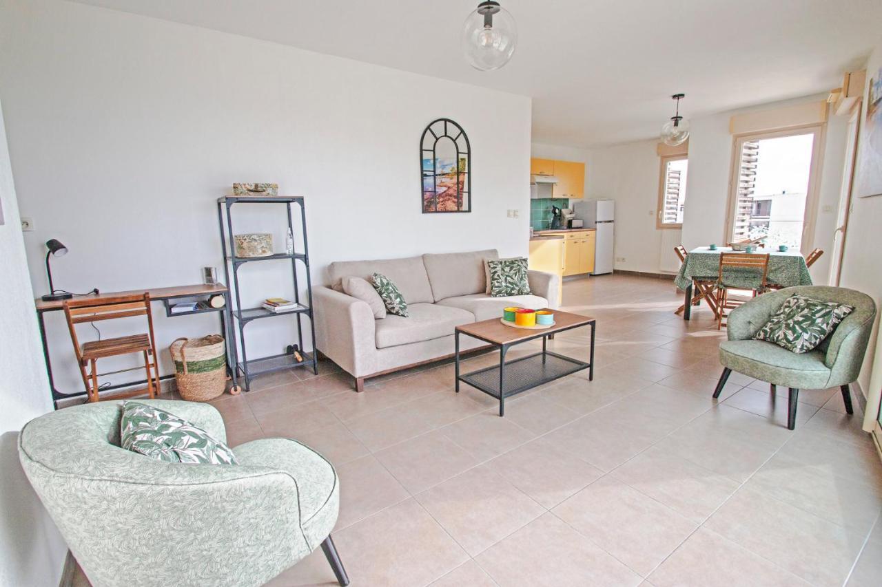 Appartement 4 Personnes, Grande Terrasse, Parking Prive, Wifi Montpellier Bagian luar foto