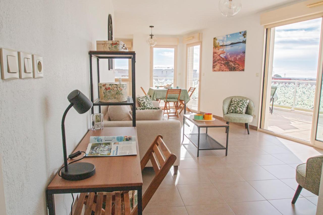 Appartement 4 Personnes, Grande Terrasse, Parking Prive, Wifi Montpellier Bagian luar foto