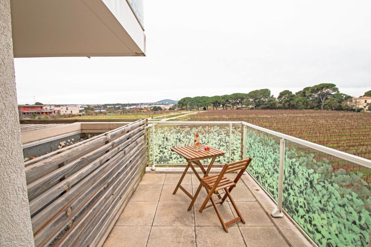 Appartement 4 Personnes, Grande Terrasse, Parking Prive, Wifi Montpellier Bagian luar foto
